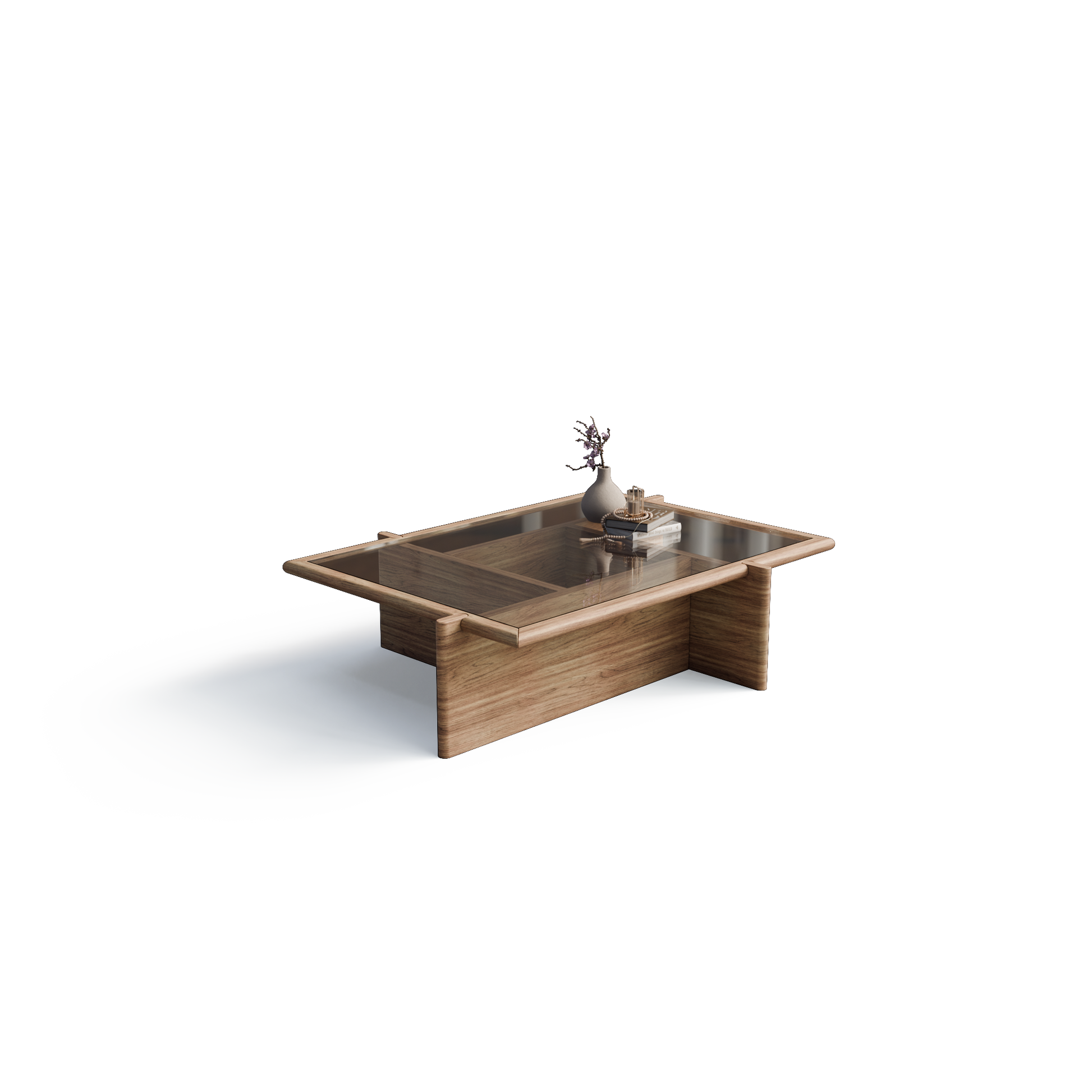 Vitti Vista Coffee Tables in Glass 1 Seater | Luxury Furniture India