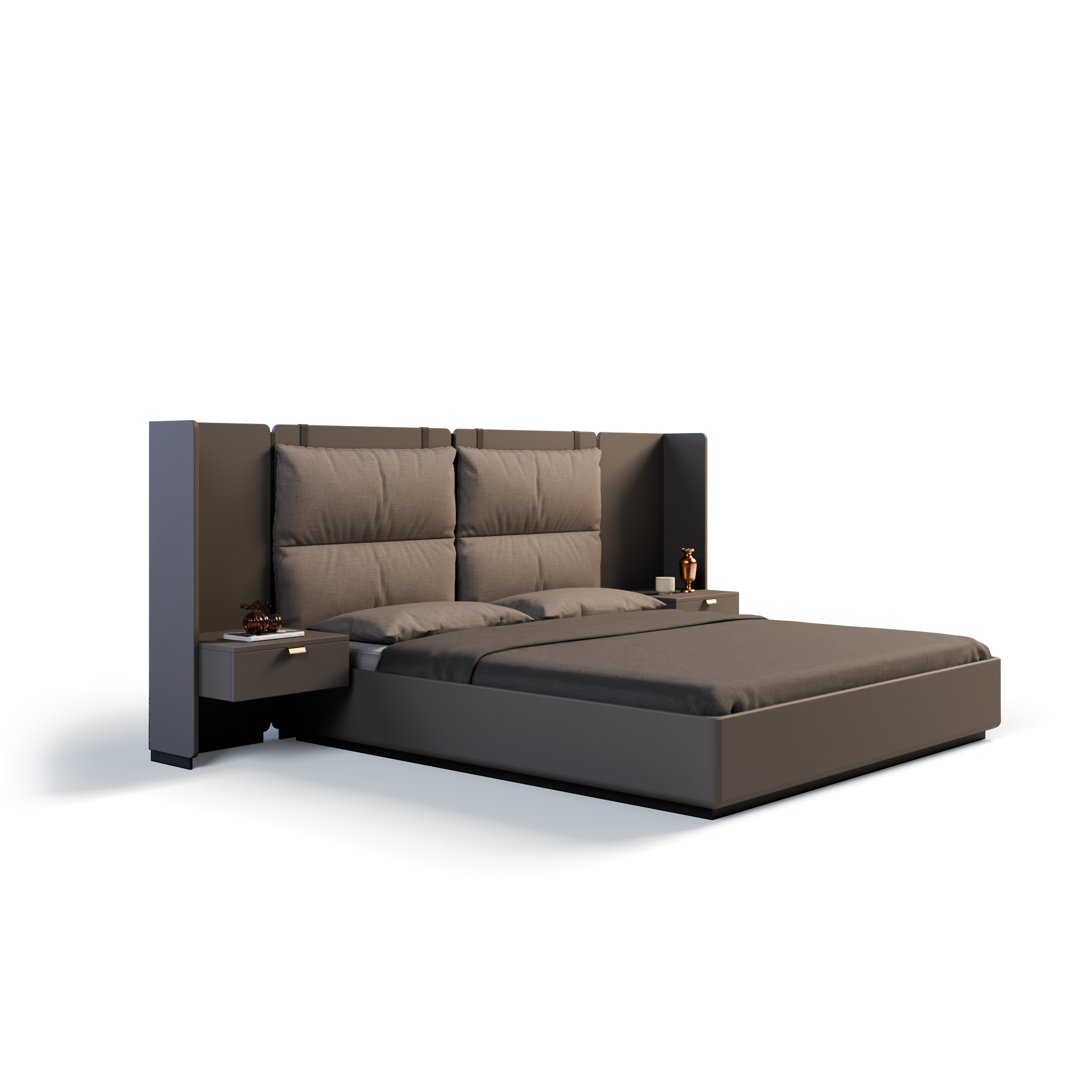 Vitti Estrella Bed in Black Blue | Luxury Furniture India