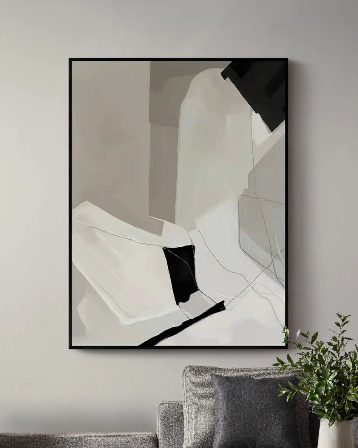 Beige Knit Art